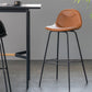 Minimalist Style Leather Counter Stool Low Back Stools with Metal Legs Clearhalo 'Bar Furniture' 'Bar Stools' 'bar_stools' 'furn' 'furn_bar_stools' 'Furniture' 'furniture_bar_stools' 'Kitchen & Dining Furniture' 4780529