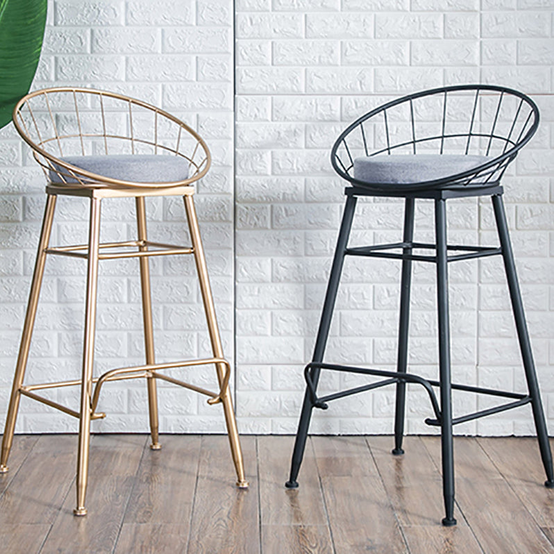 Nordic Style Bucket Counter Stools for Home Upholstered Bar Stools Clearhalo 'Bar Furniture' 'Bar Stools' 'bar_stools' 'furn' 'furn_bar_stools' 'Furniture' 'furniture_bar_stools' 'Kitchen & Dining Furniture' 4780535