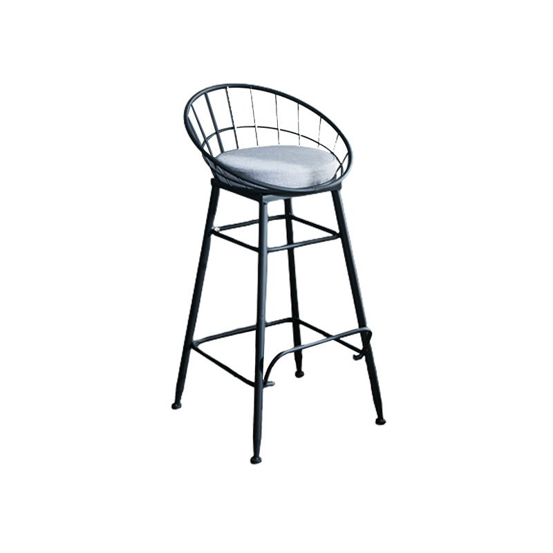 Nordic Style Bucket Counter Stools for Home Upholstered Bar Stools Clearhalo 'Bar Furniture' 'Bar Stools' 'bar_stools' 'furn' 'furn_bar_stools' 'Furniture' 'furniture_bar_stools' 'Kitchen & Dining Furniture' 4780544