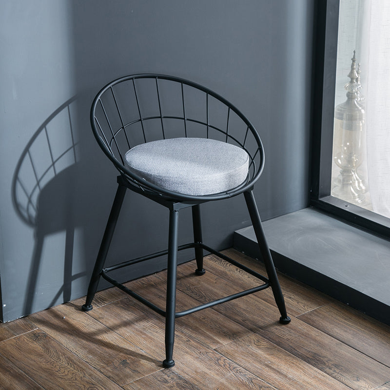 Nordic Style Bucket Counter Stools for Home Upholstered Bar Stools Clearhalo 'Bar Furniture' 'Bar Stools' 'bar_stools' 'furn' 'furn_bar_stools' 'Furniture' 'furniture_bar_stools' 'Kitchen & Dining Furniture' 4780552
