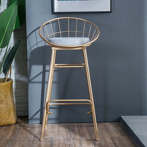 Nordic Style Bucket Counter Stools for Home Upholstered Bar Stools Clearhalo 'Bar Furniture' 'Bar Stools' 'bar_stools' 'furn' 'furn_bar_stools' 'Furniture' 'furniture_bar_stools' 'Kitchen & Dining Furniture' 4780561