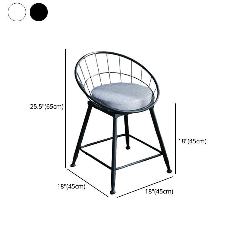 Nordic Style Bucket Counter Stools for Home Upholstered Bar Stools Clearhalo 'Bar Furniture' 'Bar Stools' 'bar_stools' 'furn' 'furn_bar_stools' 'Furniture' 'furniture_bar_stools' 'Kitchen & Dining Furniture' 4780562