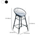 Nordic Style Bucket Counter Stools for Home Upholstered Bar Stools Clearhalo 'Bar Furniture' 'Bar Stools' 'bar_stools' 'furn' 'furn_bar_stools' 'Furniture' 'furniture_bar_stools' 'Kitchen & Dining Furniture' 4780563
