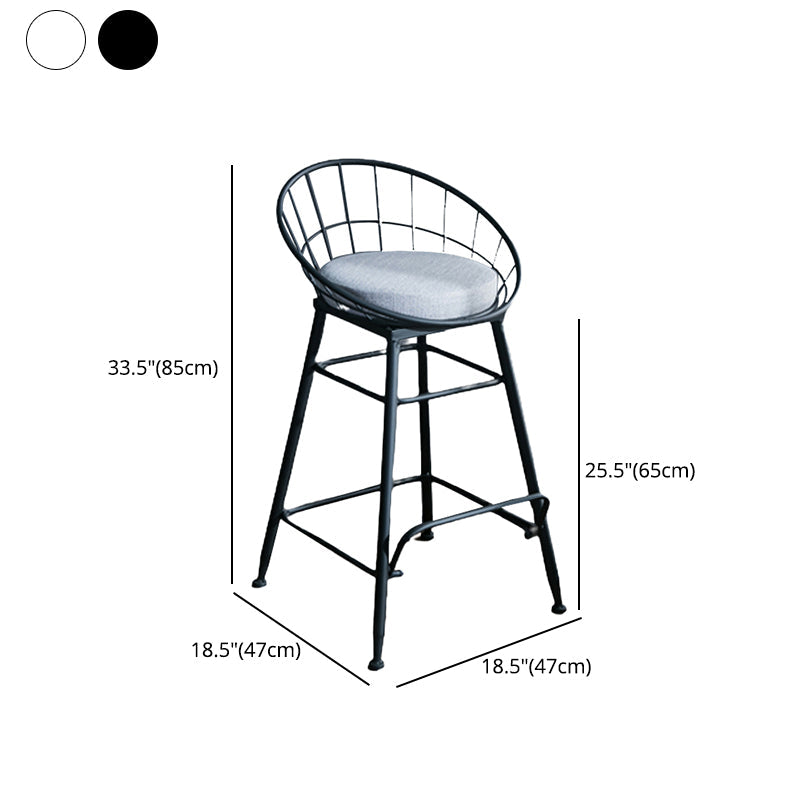 Nordic Style Bucket Counter Stools for Home Upholstered Bar Stools Clearhalo 'Bar Furniture' 'Bar Stools' 'bar_stools' 'furn' 'furn_bar_stools' 'Furniture' 'furniture_bar_stools' 'Kitchen & Dining Furniture' 4780563