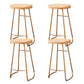 Contemporary Rectangle Bar and Counter Stool Wood Stool with Sled Base Gold 4 Piece Set Clearhalo 'Bar Furniture' 'Bar Stools' 'bar_stools' 'furn' 'furn_bar_stools' 'Furniture' 'furniture_bar_stools' 'Kitchen & Dining Furniture' 4780569