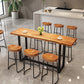 Contemporary Rectangle Bar and Counter Stool Wood Stool with Sled Base Clearhalo 'Bar Furniture' 'Bar Stools' 'bar_stools' 'furn' 'furn_bar_stools' 'Furniture' 'furniture_bar_stools' 'Kitchen & Dining Furniture' 4780578
