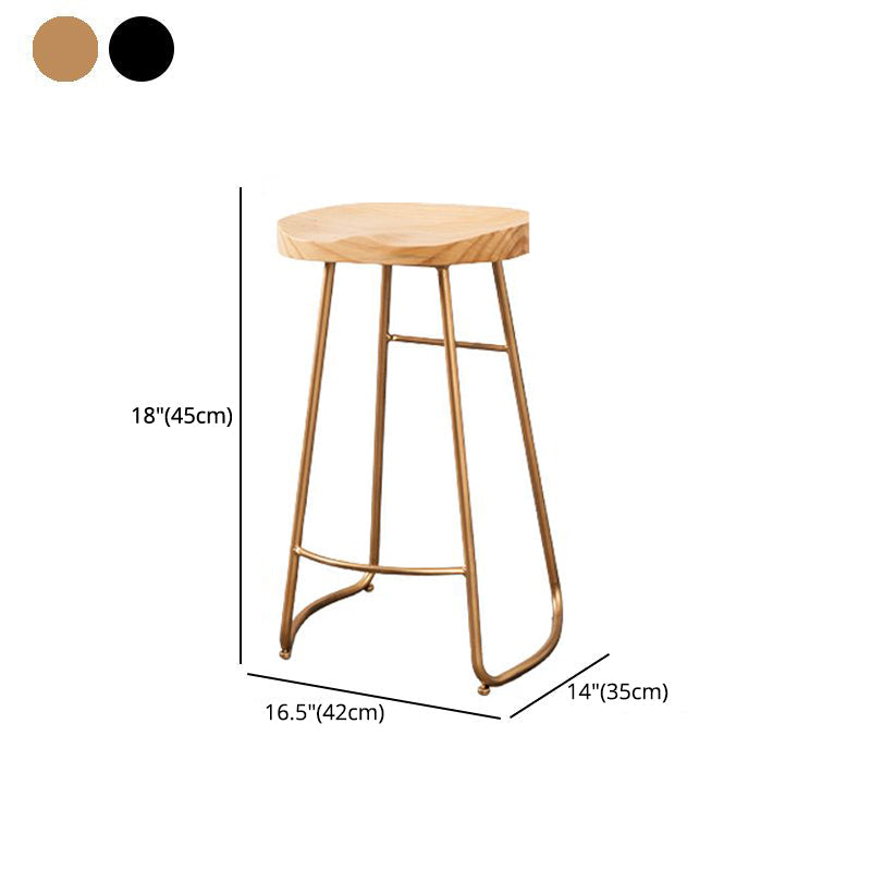 Contemporary Rectangle Bar and Counter Stool Wood Stool with Sled Base Clearhalo 'Bar Furniture' 'Bar Stools' 'bar_stools' 'furn' 'furn_bar_stools' 'Furniture' 'furniture_bar_stools' 'Kitchen & Dining Furniture' 4780580