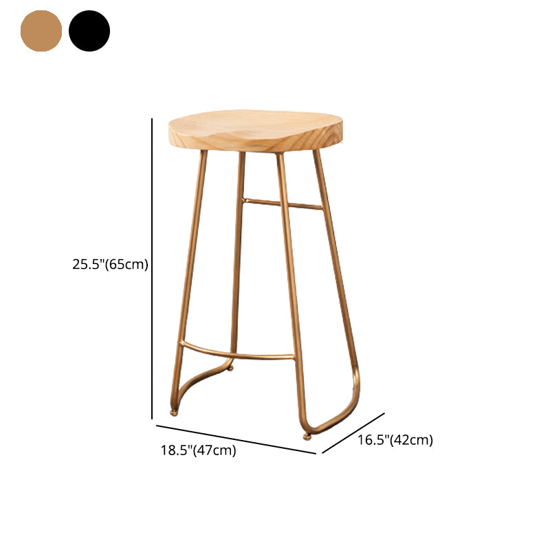 Contemporary Rectangle Bar and Counter Stool Wood Stool with Sled Base Clearhalo 'Bar Furniture' 'Bar Stools' 'bar_stools' 'furn' 'furn_bar_stools' 'Furniture' 'furniture_bar_stools' 'Kitchen & Dining Furniture' 4780582