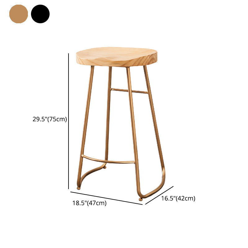Contemporary Rectangle Bar and Counter Stool Wood Stool with Sled Base Clearhalo 'Bar Furniture' 'Bar Stools' 'bar_stools' 'furn' 'furn_bar_stools' 'Furniture' 'furniture_bar_stools' 'Kitchen & Dining Furniture' 4780583