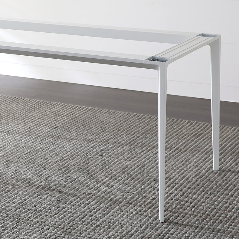 Designer Style 1/4/5/7 Pieces Rectangle Dining Set Sintered Stone Dining Table with Chairs Clearhalo 'Dining Room Sets' 'Dining Tables & Seating' 'dining_room_set' 'furn' 'furn_dining_room_set' 'Furniture' 'furniture_dining_room_set' 'Kitchen & Dining Furniture' 4780610