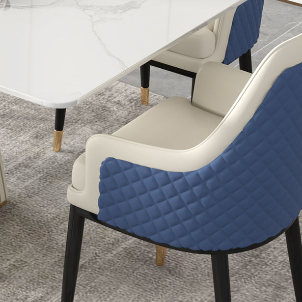 Nordic Sintered Stone Top Dining Set Rectangle 1/2/5/7 Pieces Dining Table with Chairs Clearhalo 'Dining Room Sets' 'Dining Tables & Seating' 'dining_room_set' 'furn' 'furn_dining_room_set' 'Furniture' 'furniture_dining_room_set' 'Kitchen & Dining Furniture' 4780653