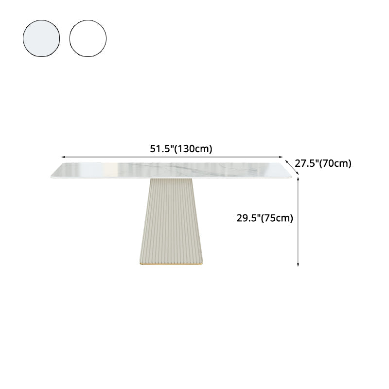 Nordic Sintered Stone Top Dining Set Rectangle 1/2/5/7 Pieces Dining Table with Chairs Clearhalo 'Dining Room Sets' 'Dining Tables & Seating' 'dining_room_set' 'furn' 'furn_dining_room_set' 'Furniture' 'furniture_dining_room_set' 'Kitchen & Dining Furniture' 4780658
