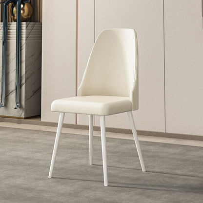 Designer Style Sintered Stone Dining Set Rectangle 1/5/7 Pieces Dining Table with Chairs 1 White Chair Clearhalo 'Dining Room Sets' 'Dining Tables & Seating' 'dining_room_set' 'furn' 'furn_dining_room_set' 'Furniture' 'furniture_dining_room_set' 'Kitchen & Dining Furniture' 4780664