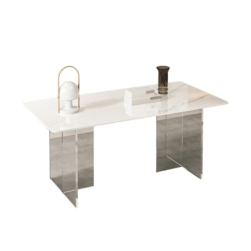 Designer Style Sintered Stone Dining Set Rectangle 1/5/7 Pieces Dining Table with Chairs Clearhalo 'Dining Room Sets' 'Dining Tables & Seating' 'dining_room_set' 'furn' 'furn_dining_room_set' 'Furniture' 'furniture_dining_room_set' 'Kitchen & Dining Furniture' 4780668