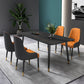 Designer Style Sintered Stone Dining Set 1/2/5/7 Pieces Rectangle Dining Table with Chairs Clearhalo 'Dining Room Sets' 'Dining Tables & Seating' 'dining_room_set' 'furn' 'furn_dining_room_set' 'Furniture' 'furniture_dining_room_set' 'Kitchen & Dining Furniture' 4780708