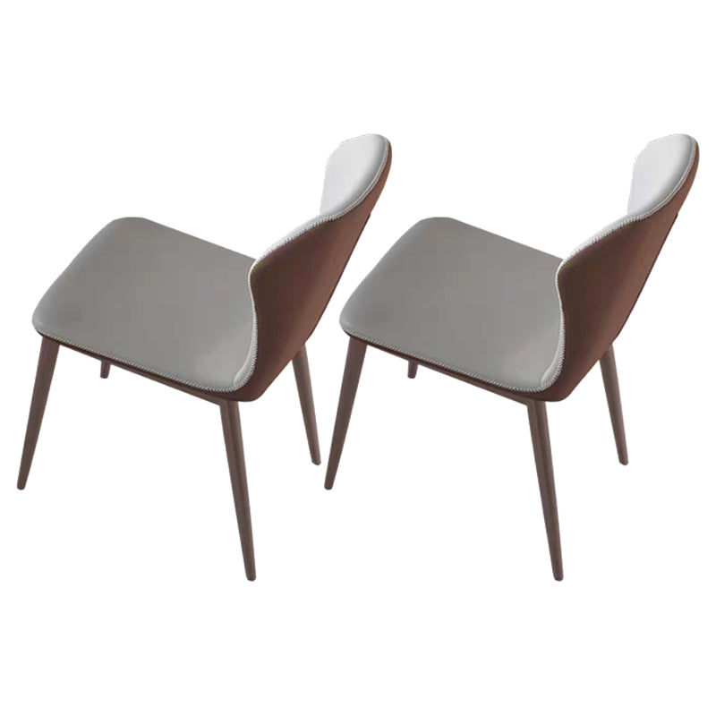 Nordic Sintered Stone Dining Set Rectangle 1/2/5/6/7 Pieces Dining Table with Chairs 2 White Chairs Clearhalo 'Dining Room Sets' 'Dining Tables & Seating' 'dining_room_set' 'furn' 'furn_dining_room_set' 'Furniture' 'furniture_dining_room_set' 'Kitchen & Dining Furniture' 4780717