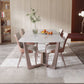 Nordic Sintered Stone Dining Set Rectangle 1/2/5/6/7 Pieces Dining Table with Chairs 5 Pieces: Table, 4 Chairs Clearhalo 'Dining Room Sets' 'Dining Tables & Seating' 'dining_room_set' 'furn' 'furn_dining_room_set' 'Furniture' 'furniture_dining_room_set' 'Kitchen & Dining Furniture' 4780718
