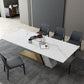 Nordic Sintered Stone Top Dining Set Rectangle 1/3/4/5/6/7 Pieces Dining Table with Chairs 6 Pieces: Table, 5 Chairs Clearhalo 'Dining Room Sets' 'Dining Tables & Seating' 'dining_room_set' 'furn' 'furn_dining_room_set' 'Furniture' 'furniture_dining_room_set' 'Kitchen & Dining Furniture' 4780765