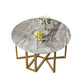 Glam Round Dinette Set 1/2/3/7 Pieces Gold Foldable Dining Table Set Clearhalo 'Dining Room Sets' 'Dining Tables & Seating' 'dining_room_set' 'furn' 'furn_dining_room_set' 'Furniture' 'furniture_dining_room_set' 'Kitchen & Dining Furniture' 4780782