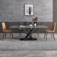 Modern Dinette Set 1/4/5/6/7 Pieces Dining Table Set with Sintered Stone Top Clearhalo 'Dining Room Sets' 'Dining Tables & Seating' 'dining_room_set' 'furn' 'furn_dining_room_set' 'Furniture' 'furniture_dining_room_set' 'Kitchen & Dining Furniture' 4780818