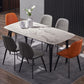 Modern Rectangle Dinette Set 1/2/4/5/7 Pieces Dining Table Set with Grey Sintered Stone Clearhalo 'Dining Room Sets' 'Dining Tables & Seating' 'dining_room_set' 'furn' 'furn_dining_room_set' 'Furniture' 'furniture_dining_room_set' 'Kitchen & Dining Furniture' 4780835