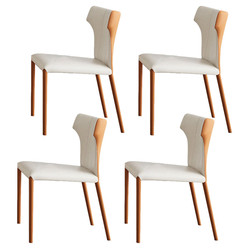 Glam Round Dinette Set 1/4/5/7 Pieces Dining Table Set with White Sintered Stone Top 4 White Chairs Clearhalo 'Dining Room Sets' 'Dining Tables & Seating' 'dining_room_set' 'furn' 'furn_dining_room_set' 'Furniture' 'furniture_dining_room_set' 'Kitchen & Dining Furniture' 4780896