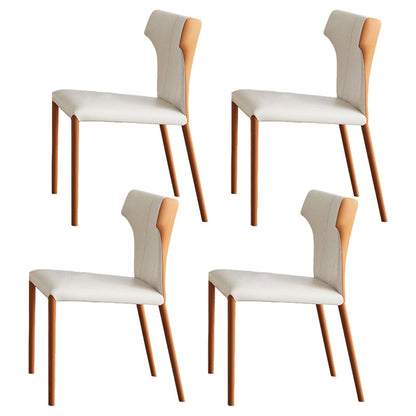 Glam Round Dinette Set 1/4/5/7 Pieces Dining Table Set with White Sintered Stone Top 4 White Chairs Clearhalo 'Dining Room Sets' 'Dining Tables & Seating' 'dining_room_set' 'furn' 'furn_dining_room_set' 'Furniture' 'furniture_dining_room_set' 'Kitchen & Dining Furniture' 4780896