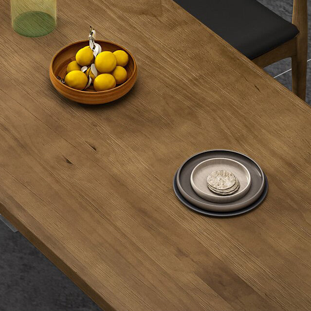 Modern Rectangle Dinette Set 1/4/5 Pieces Brown Pine Wood Dining Table Set Clearhalo 'Dining Room Sets' 'Dining Tables & Seating' 'dining_room_set' 'furn' 'furn_dining_room_set' 'Furniture' 'furniture_dining_room_set' 'Kitchen & Dining Furniture' 4780916