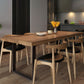 Rectangle Sled Base Industrial Table Wood Color Fixed Table with Solid Wood 78.7"L x 31.5"W x 29.5"H Without Chairs Clearhalo 'Dining Tables & Seating' 'Dining Tables' 'dining_table' 'furn' 'furn_dining_table' 'Furniture' 'furniture_dining_table' 'Kitchen & Dining Furniture' 'kitchen' 'kitchen_dining_table' 4781016