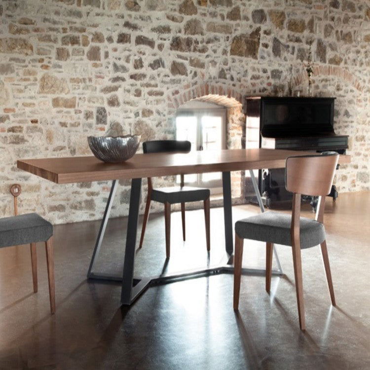 Rectangle Industrial Dining Table Trestle Base Fixed Table with Solid Wood 78.7"L x 31.5"W x 29.5"H Without Chairs Clearhalo 'Dining Tables & Seating' 'Dining Tables' 'dining_table' 'furn' 'furn_dining_table' 'Furniture' 'furniture_dining_table' 'Kitchen & Dining Furniture' 'kitchen' 'kitchen_dining_table' 4781029