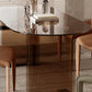 Glass Contemporary Free Form Dining Table Clear Glass Table with Double Pedestal Clearhalo 'Dining Tables & Seating' 'Dining Tables' 'dining_table' 'furn' 'furn_dining_table' 'Furniture' 'furniture_dining_table' 'Kitchen & Dining Furniture' 'kitchen' 'kitchen_dining_table' 4781062