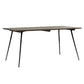 Rectangle Wood Color Dining Table Oak Solid Wood Table Luxury with 4 Legs Black 63"L x 31.5"W x 29.9"H Without Chairs Clearhalo 'Dining Tables & Seating' 'Dining Tables' 'dining_table' 'furn' 'furn_dining_table' 'Furniture' 'furniture_dining_table' 'Kitchen & Dining Furniture' 'kitchen' 'kitchen_dining_table' 4781072
