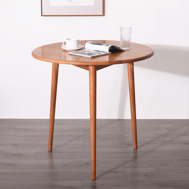 Round Furniture Contemporary Style Solid Wood Dining Room Collection with 4 Legs Clearhalo 'Dining Tables & Seating' 'Dining Tables' 'dining_table' 'furn' 'furn_dining_table' 'Furniture' 'furniture_dining_table' 'Kitchen & Dining Furniture' 'kitchen' 'kitchen_dining_table' 4781087