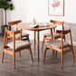 Round Furniture Contemporary Style Solid Wood Dining Room Collection with 4 Legs Clearhalo 'Dining Tables & Seating' 'Dining Tables' 'dining_table' 'furn' 'furn_dining_table' 'Furniture' 'furniture_dining_table' 'Kitchen & Dining Furniture' 'kitchen' 'kitchen_dining_table' 4781088