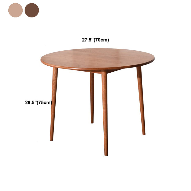 Round Furniture Contemporary Style Solid Wood Dining Room Collection with 4 Legs Clearhalo 'Dining Tables & Seating' 'Dining Tables' 'dining_table' 'furn' 'furn_dining_table' 'Furniture' 'furniture_dining_table' 'Kitchen & Dining Furniture' 'kitchen' 'kitchen_dining_table' 4781098