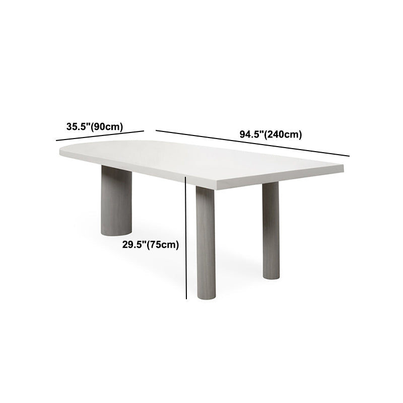 Free Form Solid Wood Dining Table Simplicity 3 Legs Table for Dining Room Clearhalo 'Dining Tables & Seating' 'Dining Tables' 'dining_table' 'furn' 'furn_dining_table' 'Furniture' 'furniture_dining_table' 'Kitchen & Dining Furniture' 'kitchen' 'kitchen_dining_table' 4781119