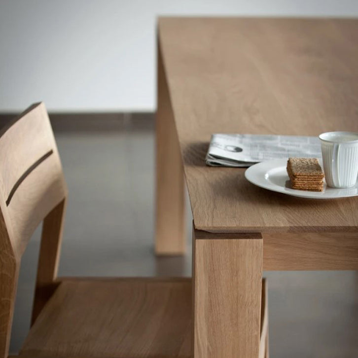 Rectangle Retro Modern Dining Table Fixed Table with Ashwood Solid Wood Clearhalo 'Dining Tables & Seating' 'Dining Tables' 'dining_table' 'furn' 'furn_dining_table' 'Furniture' 'furniture_dining_table' 'Kitchen & Dining Furniture' 'kitchen' 'kitchen_dining_table' 4781127