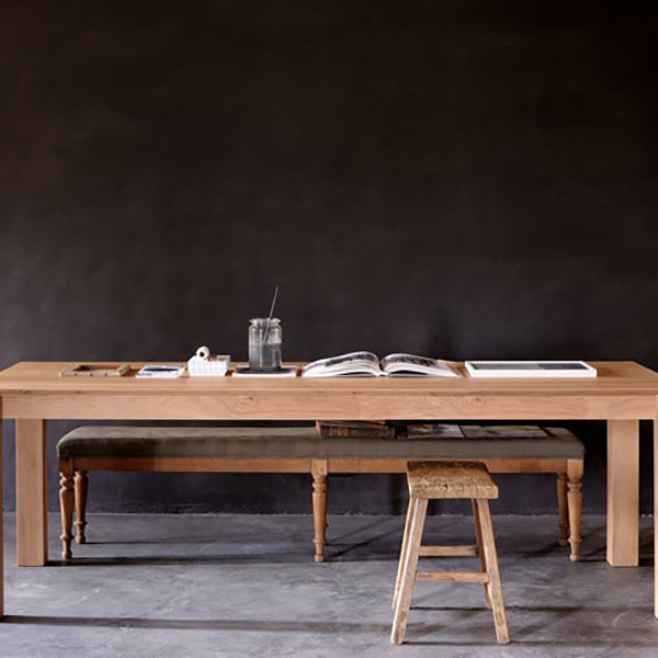 Rectangle Retro Modern Dining Table Fixed Table with Ashwood Solid Wood Clearhalo 'Dining Tables & Seating' 'Dining Tables' 'dining_table' 'furn' 'furn_dining_table' 'Furniture' 'furniture_dining_table' 'Kitchen & Dining Furniture' 'kitchen' 'kitchen_dining_table' 4781129