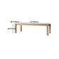 Rectangle Retro Modern Dining Table Fixed Table with Ashwood Solid Wood Clearhalo 'Dining Tables & Seating' 'Dining Tables' 'dining_table' 'furn' 'furn_dining_table' 'Furniture' 'furniture_dining_table' 'Kitchen & Dining Furniture' 'kitchen' 'kitchen_dining_table' 4781137