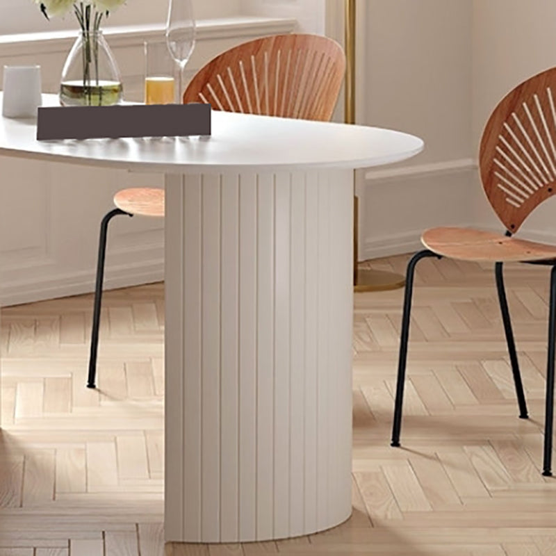 Irregular Shape Dining Table for Restaurant Solid Wood Island Table with Double Pedestal Clearhalo 'Dining Tables & Seating' 'Dining Tables' 'dining_table' 'furn' 'furn_dining_table' 'Furniture' 'furniture_dining_table' 'Kitchen & Dining Furniture' 'kitchen' 'kitchen_dining_table' 4781158