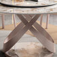 Nordic Glam Dining Round Table Dining Sintered Stone Table for Restaurant Clearhalo 'Dining Tables & Seating' 'Dining Tables' 'dining_table' 'furn' 'furn_dining_table' 'Furniture' 'furniture_dining_table' 'Kitchen & Dining Furniture' 'kitchen' 'kitchen_dining_table' 4781177
