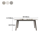 Medieval Modern Sintered Stone Dining Table Rectangle Table with 4 Legs Clearhalo 'Dining Tables & Seating' 'Dining Tables' 'dining_table' 'furn' 'furn_dining_table' 'Furniture' 'furniture_dining_table' 'Kitchen & Dining Furniture' 'kitchen' 'kitchen_dining_table' 4781235