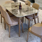 Modern Rectangle Stone Table Standard Height Table Dining Table with 4 Legs Clearhalo 'Dining Tables & Seating' 'Dining Tables' 'dining_table' 'furn' 'furn_dining_table' 'Furniture' 'furniture_dining_table' 'Kitchen & Dining Furniture' 'kitchen' 'kitchen_dining_table' 4781247