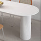Irregular Shape White Table for Restaurant Modern Island Table with Double Pedestal Clearhalo 'Dining Tables & Seating' 'Dining Tables' 'dining_table' 'furn' 'furn_dining_table' 'Furniture' 'furniture_dining_table' 'Kitchen & Dining Furniture' 'kitchen' 'kitchen_dining_table' 4781275