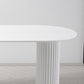 Irregular Shape White Table for Restaurant Modern Island Table with Double Pedestal Clearhalo 'Dining Tables & Seating' 'Dining Tables' 'dining_table' 'furn' 'furn_dining_table' 'Furniture' 'furniture_dining_table' 'Kitchen & Dining Furniture' 'kitchen' 'kitchen_dining_table' 4781277