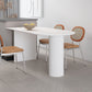 Irregular Shape White Table for Restaurant Modern Island Table with Double Pedestal Clearhalo 'Dining Tables & Seating' 'Dining Tables' 'dining_table' 'furn' 'furn_dining_table' 'Furniture' 'furniture_dining_table' 'Kitchen & Dining Furniture' 'kitchen' 'kitchen_dining_table' 4781280