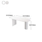 Irregular Shape White Table for Restaurant Modern Island Table with Double Pedestal Clearhalo 'Dining Tables & Seating' 'Dining Tables' 'dining_table' 'furn' 'furn_dining_table' 'Furniture' 'furniture_dining_table' 'Kitchen & Dining Furniture' 'kitchen' 'kitchen_dining_table' 4781285