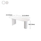 Irregular Shape White Table for Restaurant Modern Island Table with Double Pedestal Clearhalo 'Dining Tables & Seating' 'Dining Tables' 'dining_table' 'furn' 'furn_dining_table' 'Furniture' 'furniture_dining_table' 'Kitchen & Dining Furniture' 'kitchen' 'kitchen_dining_table' 4781286