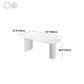 Irregular Shape White Table for Restaurant Modern Island Table with Double Pedestal Clearhalo 'Dining Tables & Seating' 'Dining Tables' 'dining_table' 'furn' 'furn_dining_table' 'Furniture' 'furniture_dining_table' 'Kitchen & Dining Furniture' 'kitchen' 'kitchen_dining_table' 4781289
