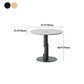 Traditional Luxury Dining Table White Stone Center Top Round Dining Table Clearhalo 'Dining Tables & Seating' 'Dining Tables' 'dining_table' 'furn' 'furn_dining_table' 'Furniture' 'furniture_dining_table' 'Kitchen & Dining Furniture' 'kitchen' 'kitchen_dining_table' 4781330
